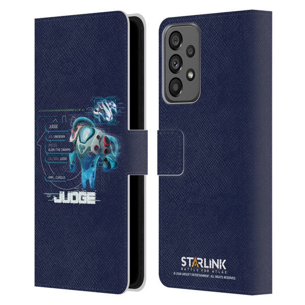 Starlink Battle for Atlas Character Art Judge 2 Leather Book Wallet Case Cover For Samsung Galaxy A73 5G (2022)