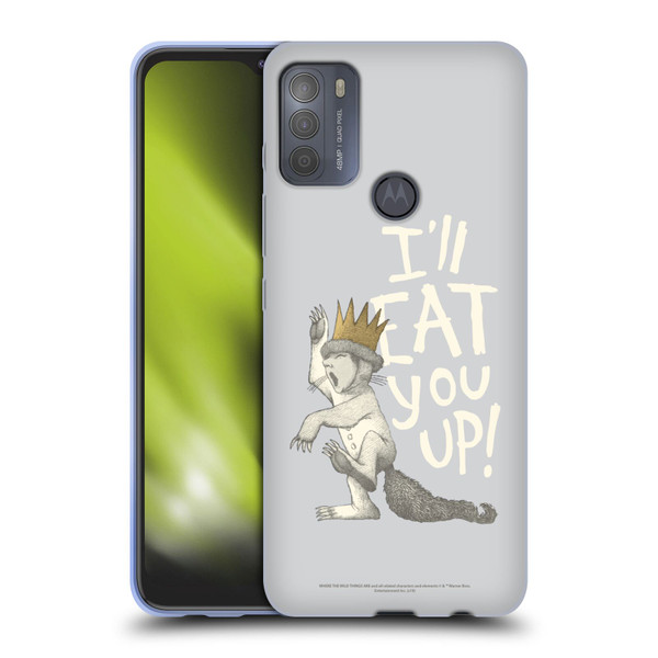 Where the Wild Things Are Literary Graphics Eat You Up Soft Gel Case for Motorola Moto G50