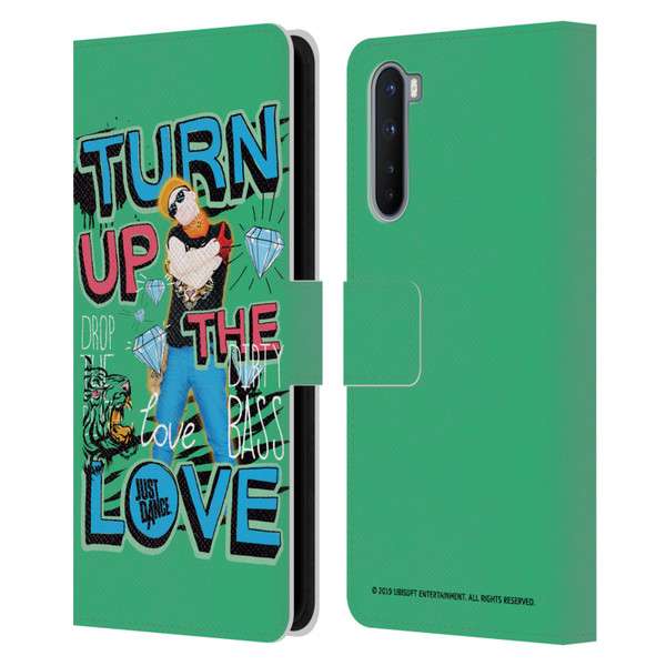 Just Dance Artwork Compositions Drop The Beat Leather Book Wallet Case Cover For OnePlus Nord 5G