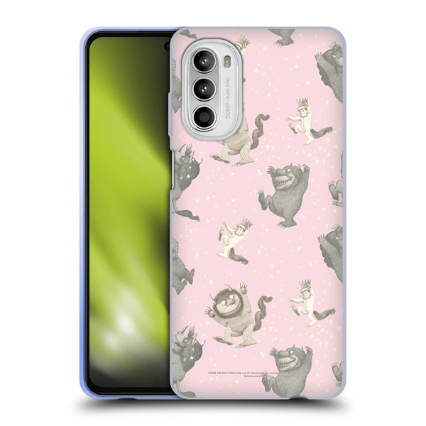 Where the Wild Things Are Literary Graphics Pink Pattern Soft Gel Case for Motorola Moto G52