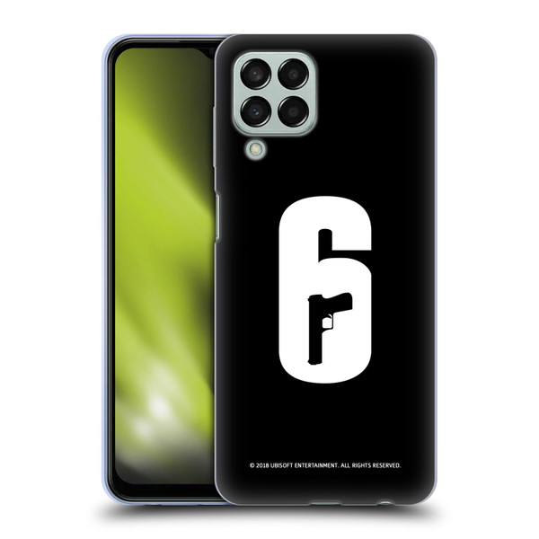 Tom Clancy's Rainbow Six Siege Logos Black And White Soft Gel Case for Samsung Galaxy M33 (2022)