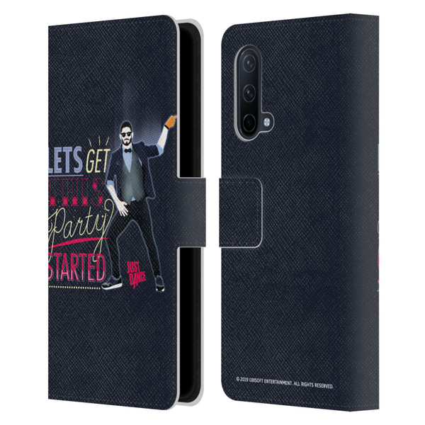 Just Dance Artwork Compositions Party Started Leather Book Wallet Case Cover For OnePlus Nord CE 5G