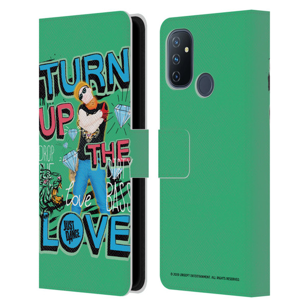 Just Dance Artwork Compositions Drop The Beat Leather Book Wallet Case Cover For OnePlus Nord N100