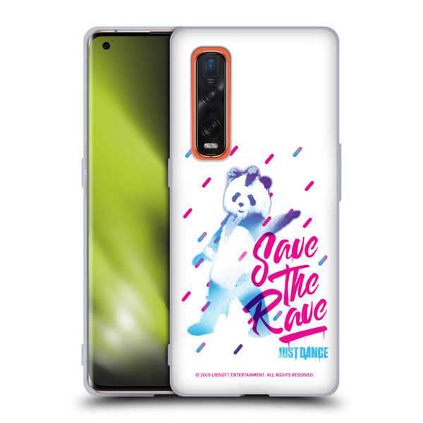 Just Dance Artwork Compositions Save The Rave Soft Gel Case for OPPO Find X2 Pro 5G