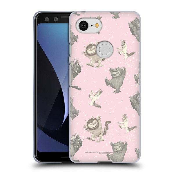 Where the Wild Things Are Literary Graphics Pink Pattern Soft Gel Case for Google Pixel 3