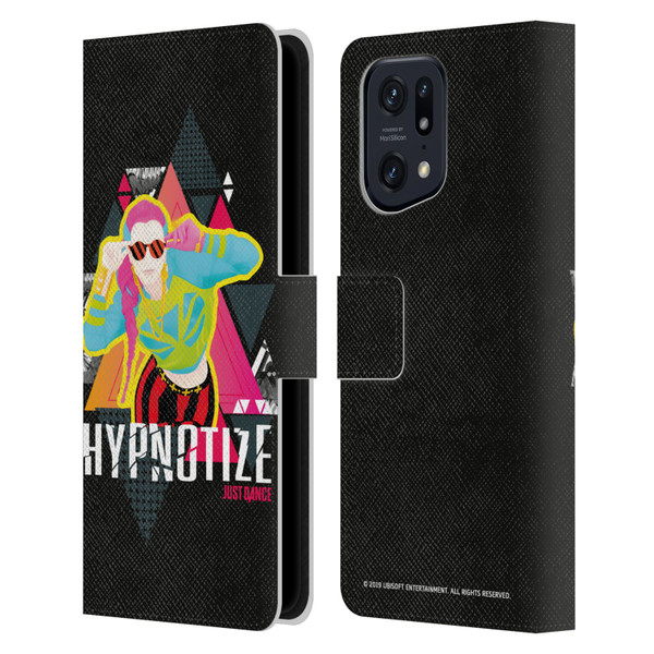 Just Dance Artwork Compositions Hypnotize Leather Book Wallet Case Cover For OPPO Find X5 Pro