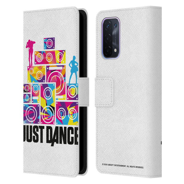 Just Dance Artwork Compositions Silhouette 4 Leather Book Wallet Case Cover For OPPO A54 5G