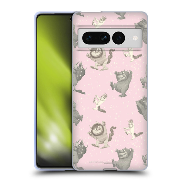 Where the Wild Things Are Literary Graphics Pink Pattern Soft Gel Case for Google Pixel 7 Pro