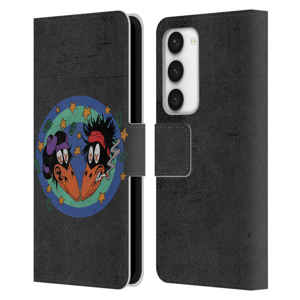 The Black Crowes Graphics Distressed Leather Book Wallet Case Cover For Samsung Galaxy S23 5G
