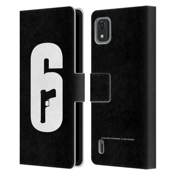 Tom Clancy's Rainbow Six Siege Logos Black And White Leather Book Wallet Case Cover For Nokia C2 2nd Edition