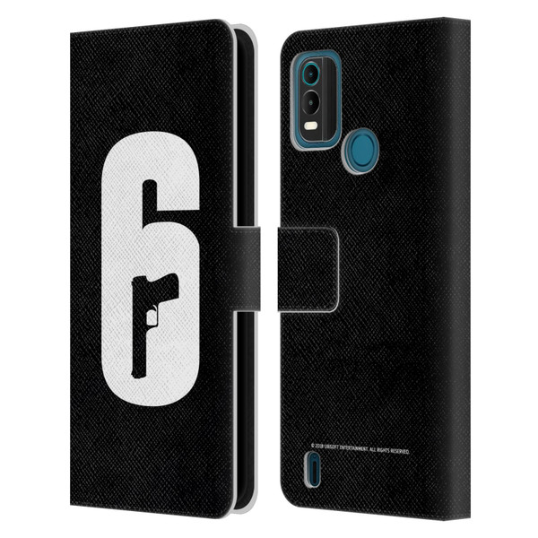 Tom Clancy's Rainbow Six Siege Logos Black And White Leather Book Wallet Case Cover For Nokia G11 Plus