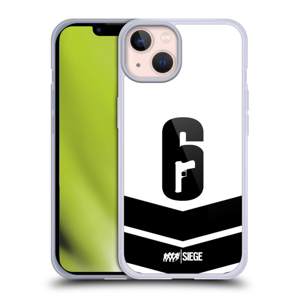 Tom Clancy's Rainbow Six Siege Logo Art Esport Jersey Soft Gel Case for Apple iPhone 13