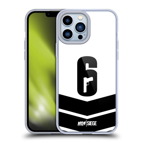 Tom Clancy's Rainbow Six Siege Logo Art Esport Jersey Soft Gel Case for Apple iPhone 13 Pro Max