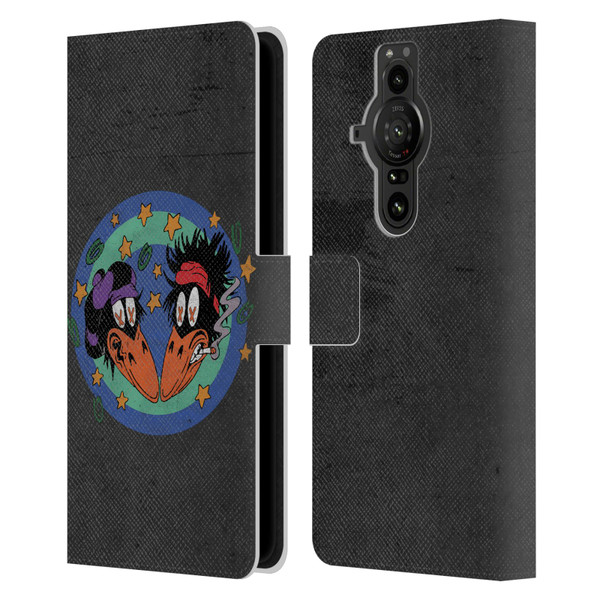 The Black Crowes Graphics Distressed Leather Book Wallet Case Cover For Sony Xperia Pro-I