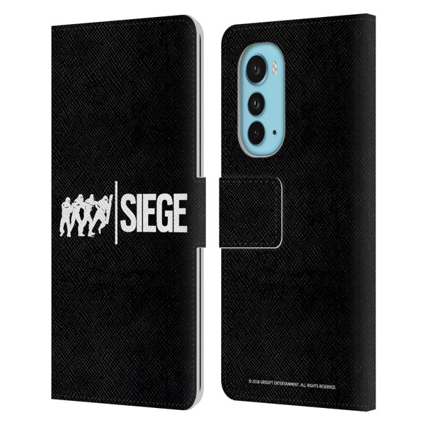 Tom Clancy's Rainbow Six Siege Logos Attack Leather Book Wallet Case Cover For Motorola Edge (2022)
