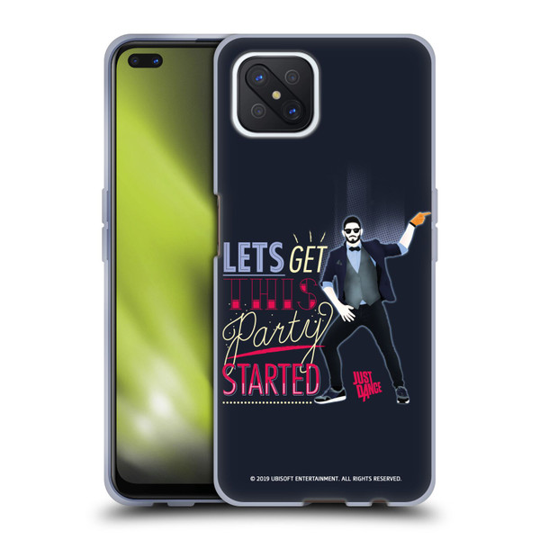 Just Dance Artwork Compositions Party Started Soft Gel Case for OPPO Reno4 Z 5G