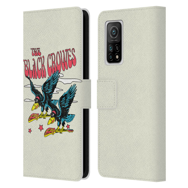 The Black Crowes Graphics Flying Guitars Leather Book Wallet Case Cover For Xiaomi Mi 10T 5G