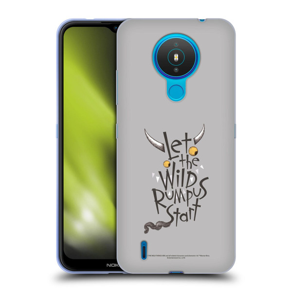 Where the Wild Things Are Literary Graphics Rumpus Soft Gel Case for Nokia 1.4