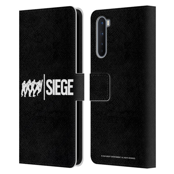 Tom Clancy's Rainbow Six Siege Logos Attack Leather Book Wallet Case Cover For OnePlus Nord 5G