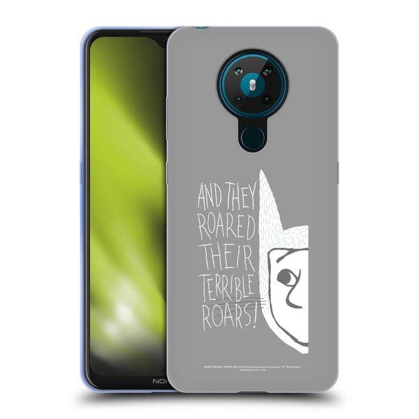 Where the Wild Things Are Literary Graphics Terrible Roars Soft Gel Case for Nokia 5.3