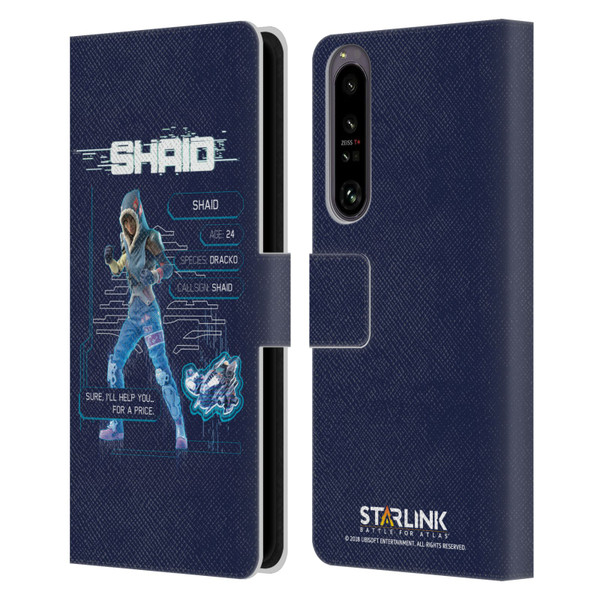 Starlink Battle for Atlas Character Art Shaid 2 Leather Book Wallet Case Cover For Sony Xperia 1 IV