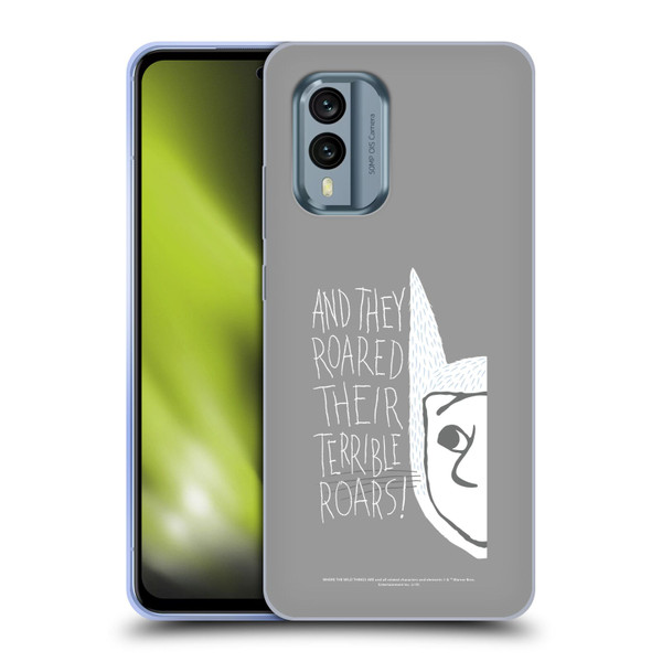 Where the Wild Things Are Literary Graphics Terrible Roars Soft Gel Case for Nokia X30