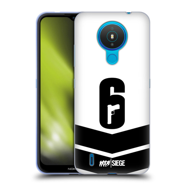 Tom Clancy's Rainbow Six Siege Logo Art Esport Jersey Soft Gel Case for Nokia 1.4