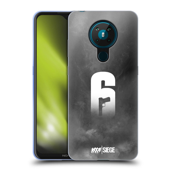 Tom Clancy's Rainbow Six Siege Logo Art Smoke Soft Gel Case for Nokia 5.3