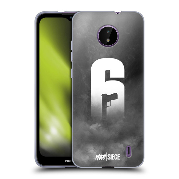 Tom Clancy's Rainbow Six Siege Logo Art Smoke Soft Gel Case for Nokia C10 / C20