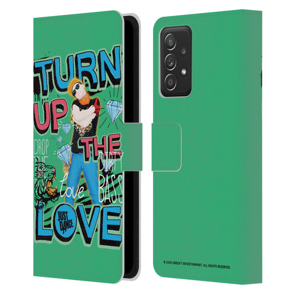 Just Dance Artwork Compositions Drop The Beat Leather Book Wallet Case Cover For Samsung Galaxy A52 / A52s / 5G (2021)