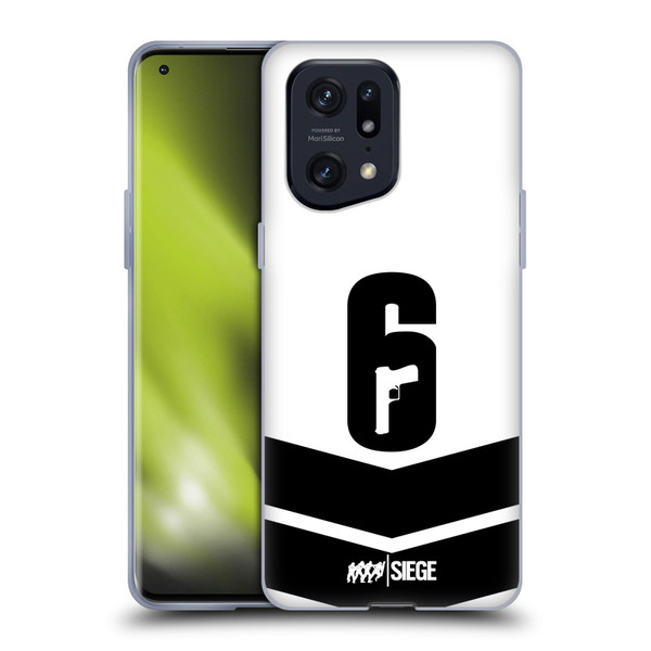 Tom Clancy's Rainbow Six Siege Logo Art Esport Jersey Soft Gel Case for OPPO Find X5 Pro