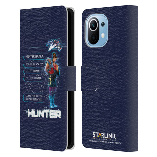 Starlink Battle for Atlas Character Art Hunter Leather Book Wallet Case Cover For Xiaomi Mi 11