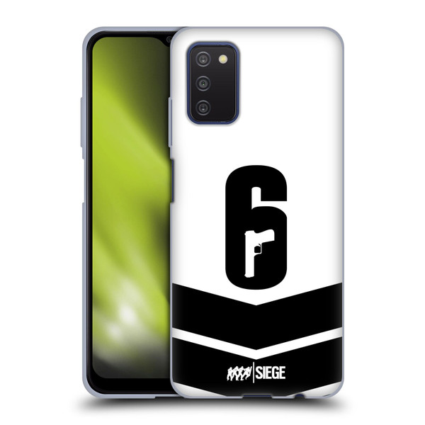 Tom Clancy's Rainbow Six Siege Logo Art Esport Jersey Soft Gel Case for Samsung Galaxy A03s (2021)