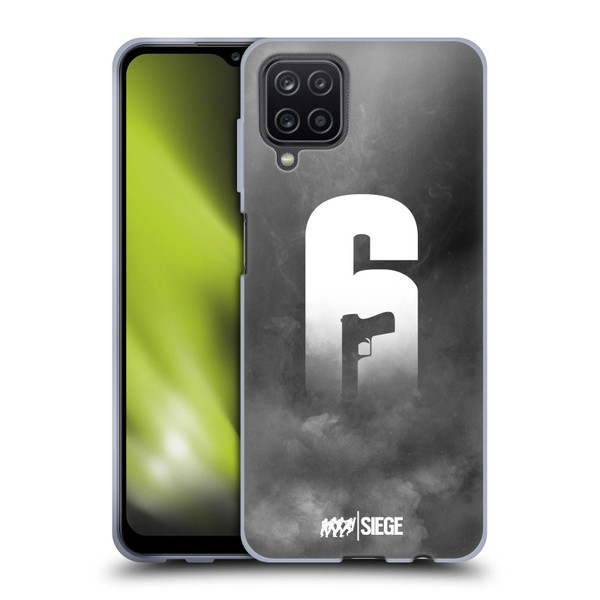 Tom Clancy's Rainbow Six Siege Logo Art Smoke Soft Gel Case for Samsung Galaxy A12 (2020)