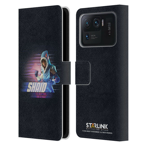 Starlink Battle for Atlas Character Art Shaid Leather Book Wallet Case Cover For Xiaomi Mi 11 Ultra