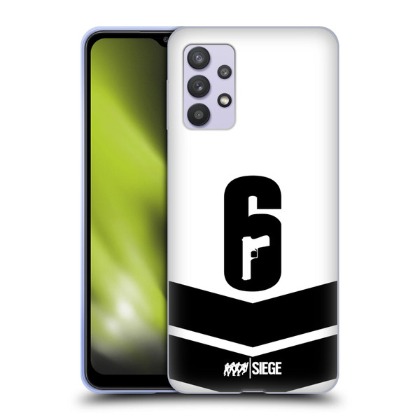 Tom Clancy's Rainbow Six Siege Logo Art Esport Jersey Soft Gel Case for Samsung Galaxy A32 5G / M32 5G (2021)