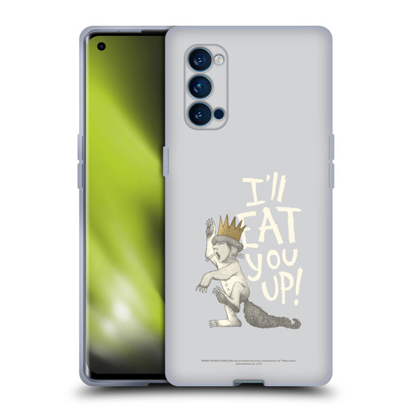 Where the Wild Things Are Literary Graphics Eat You Up Soft Gel Case for OPPO Reno 4 Pro 5G