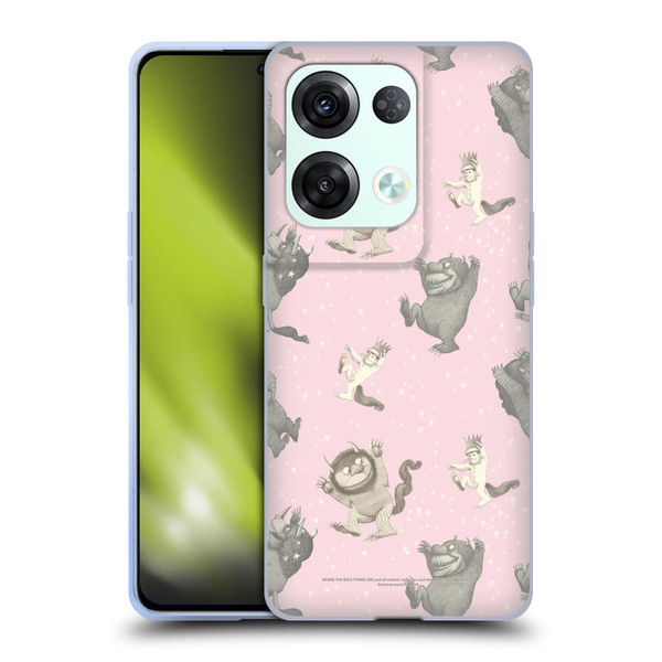 Where the Wild Things Are Literary Graphics Pink Pattern Soft Gel Case for OPPO Reno8 Pro