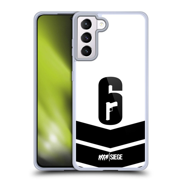 Tom Clancy's Rainbow Six Siege Logo Art Esport Jersey Soft Gel Case for Samsung Galaxy S21+ 5G