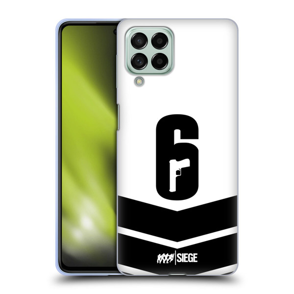 Tom Clancy's Rainbow Six Siege Logo Art Esport Jersey Soft Gel Case for Samsung Galaxy M53 (2022)