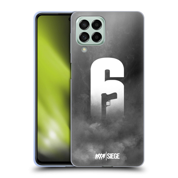Tom Clancy's Rainbow Six Siege Logo Art Smoke Soft Gel Case for Samsung Galaxy M53 (2022)