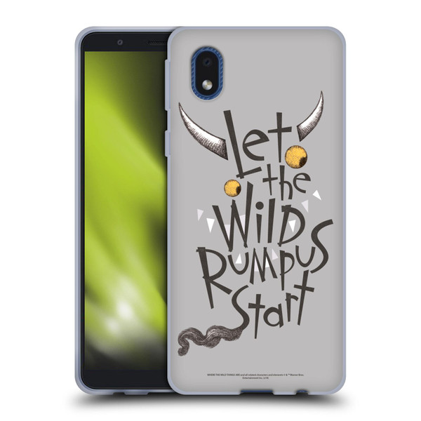Where the Wild Things Are Literary Graphics Rumpus Soft Gel Case for Samsung Galaxy A01 Core (2020)