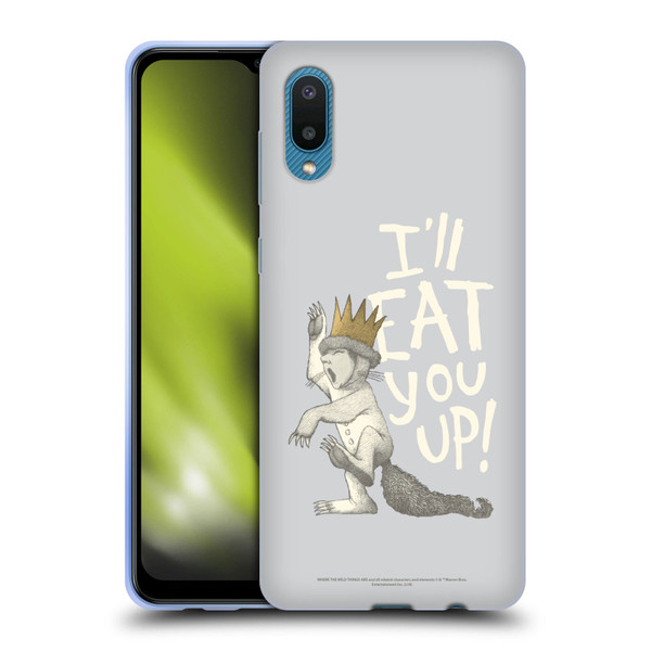 Where the Wild Things Are Literary Graphics Eat You Up Soft Gel Case for Samsung Galaxy A02/M02 (2021)