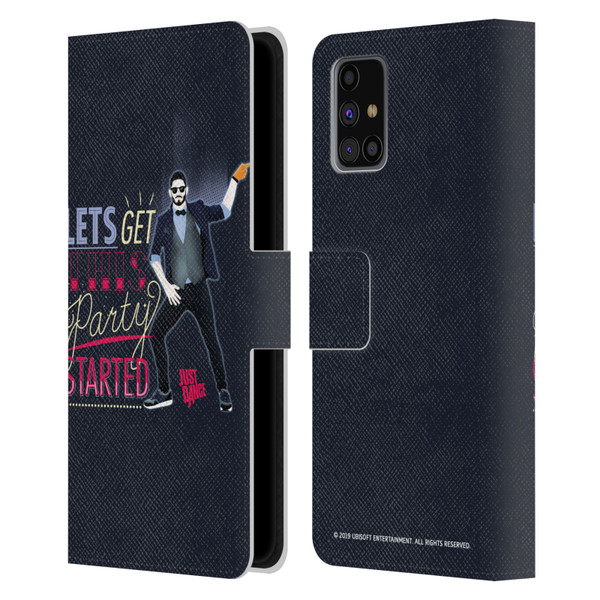 Just Dance Artwork Compositions Party Started Leather Book Wallet Case Cover For Samsung Galaxy M31s (2020)
