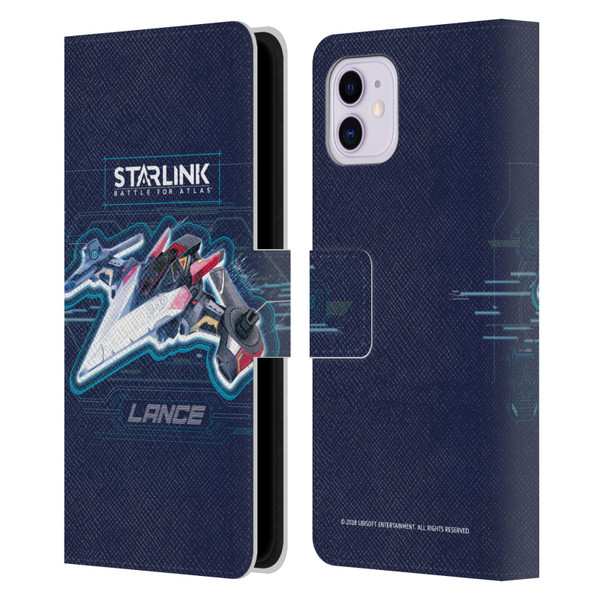 Starlink Battle for Atlas Starships Lance Leather Book Wallet Case Cover For Apple iPhone 11