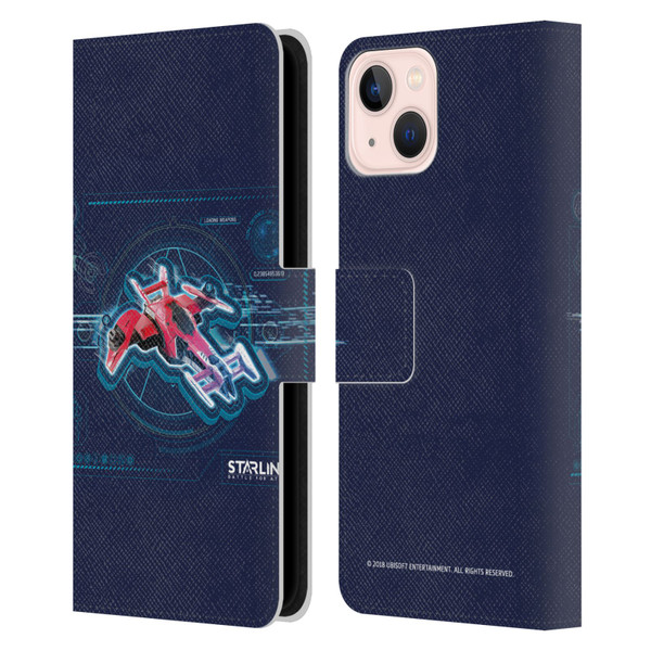 Starlink Battle for Atlas Starships Pulse Leather Book Wallet Case Cover For Apple iPhone 13