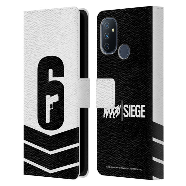 Tom Clancy's Rainbow Six Siege Logo Art Esport Jersey Leather Book Wallet Case Cover For OnePlus Nord N100