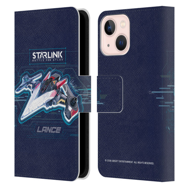 Starlink Battle for Atlas Starships Lance Leather Book Wallet Case Cover For Apple iPhone 13 Mini