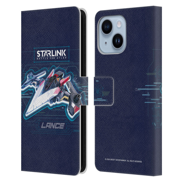 Starlink Battle for Atlas Starships Lance Leather Book Wallet Case Cover For Apple iPhone 14 Plus