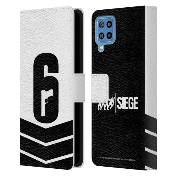 Tom Clancy's Rainbow Six Siege Logo Art Esport Jersey Leather Book Wallet Case Cover For Samsung Galaxy F22 (2021)